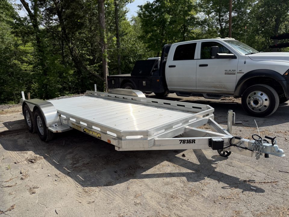 New 2026 Aluma 7816TA-EL-R-RTD Utility Trailer