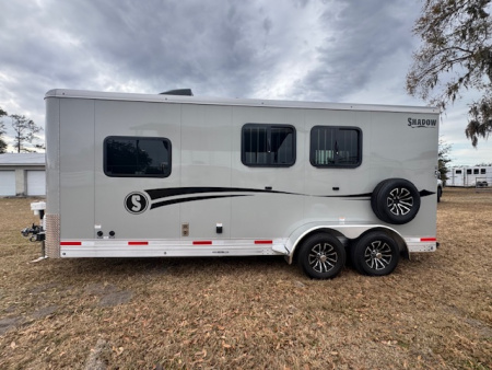New 2026 Shadow Horse Trailer 2H 9' LQ Bumper Pull Horse Trailer