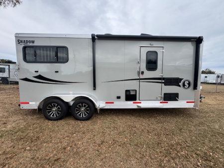 New 2026 Shadow Horse Trailer 2H 9' LQ Bumper Pull Horse Trailer