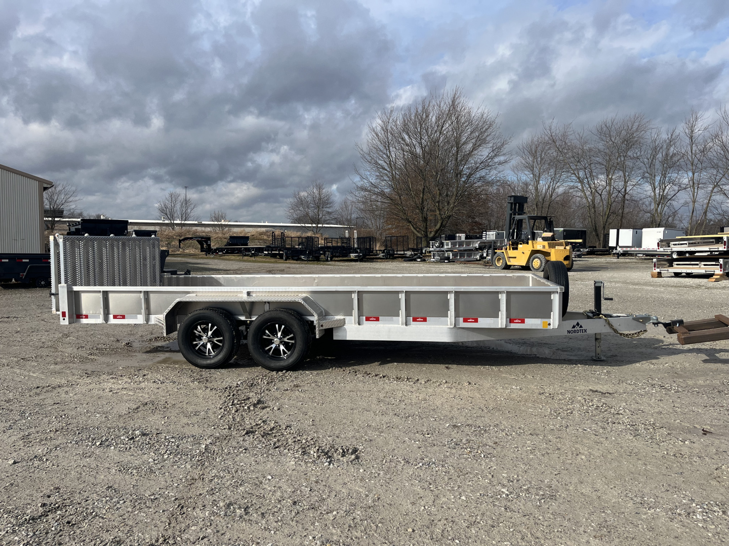 New 2026 Nordtek 82X18 Utility Trailer 7K GVWR 6' Gate