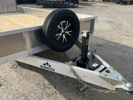 New 2026 Nordtek 82X18 Utility Trailer 7K GVWR 6' Gate