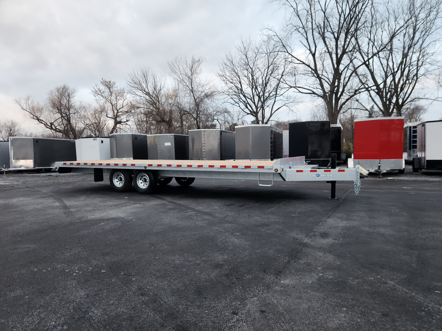 New 2026 BWISE EHD15 102x24 15.4K Deckover Equipment Trailer