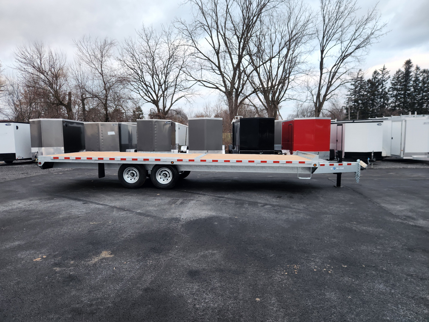 New 2026 BWISE EHD15 102x24 15.4K Deckover Equipment Trailer