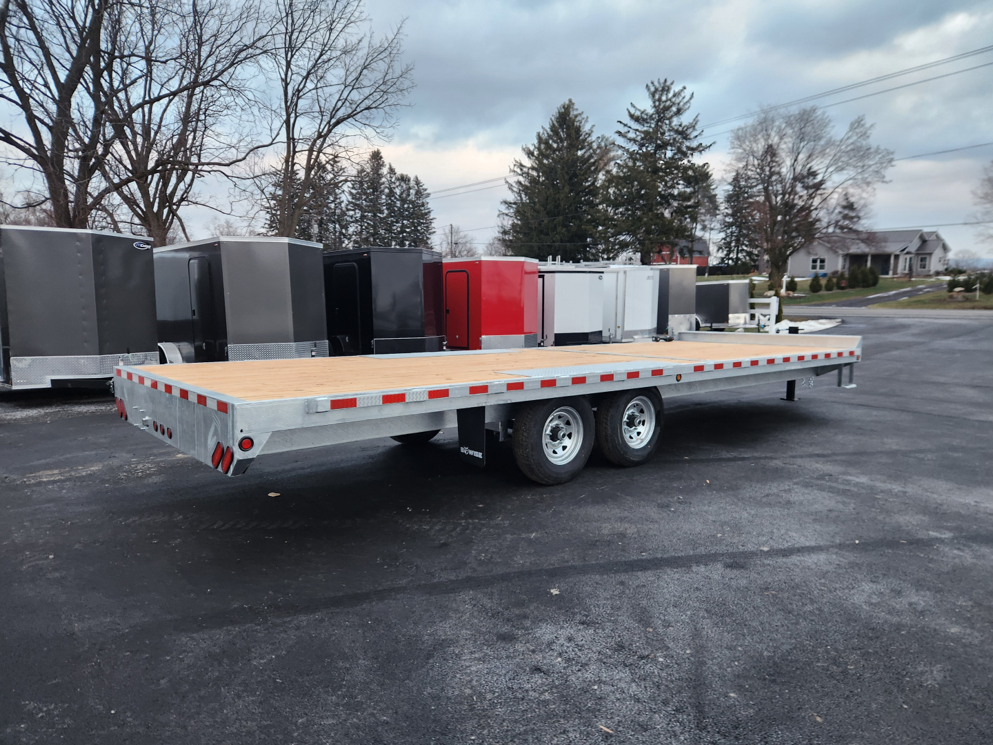New 2026 BWISE EHD15 102x24 15.4K Deckover Equipment Trailer