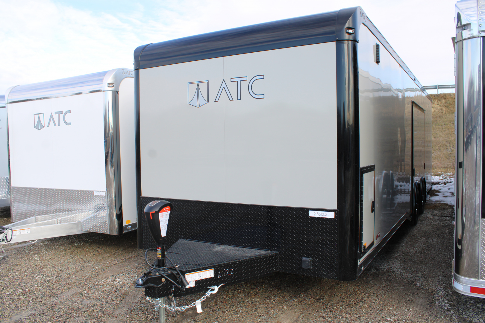 New 2026 ATC 8.5X28 + 12" R LOADED Car / Racing Trailer