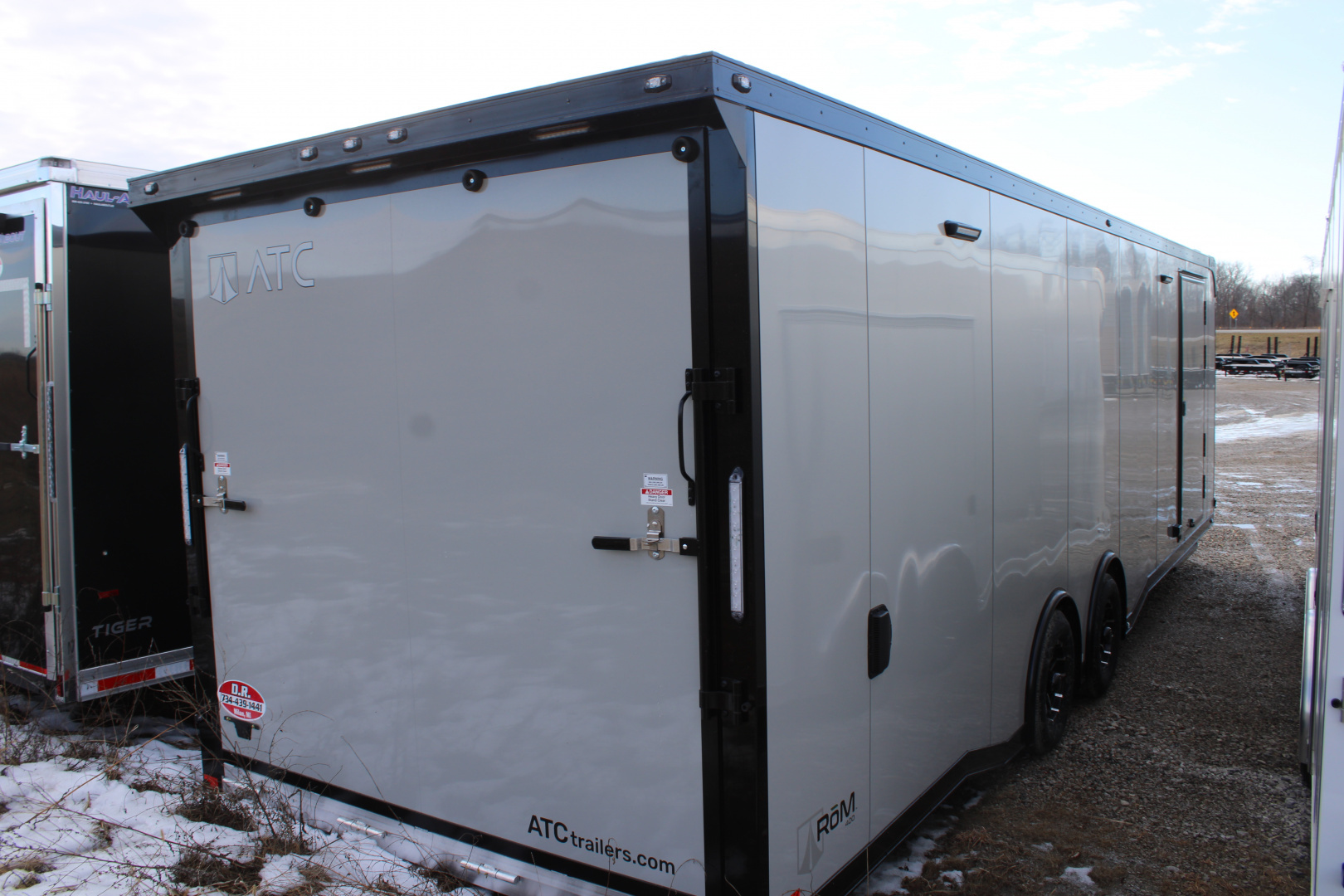 New 2026 ATC 8.5X28 + 12" R LOADED Car / Racing Trailer