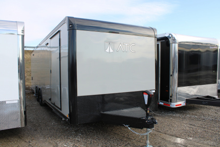 New 2026 ATC 8.5X28 + 12" R LOADED Car / Racing Trailer