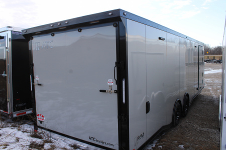 New 2026 ATC 8.5X28 + 12" R LOADED Car / Racing Trailer