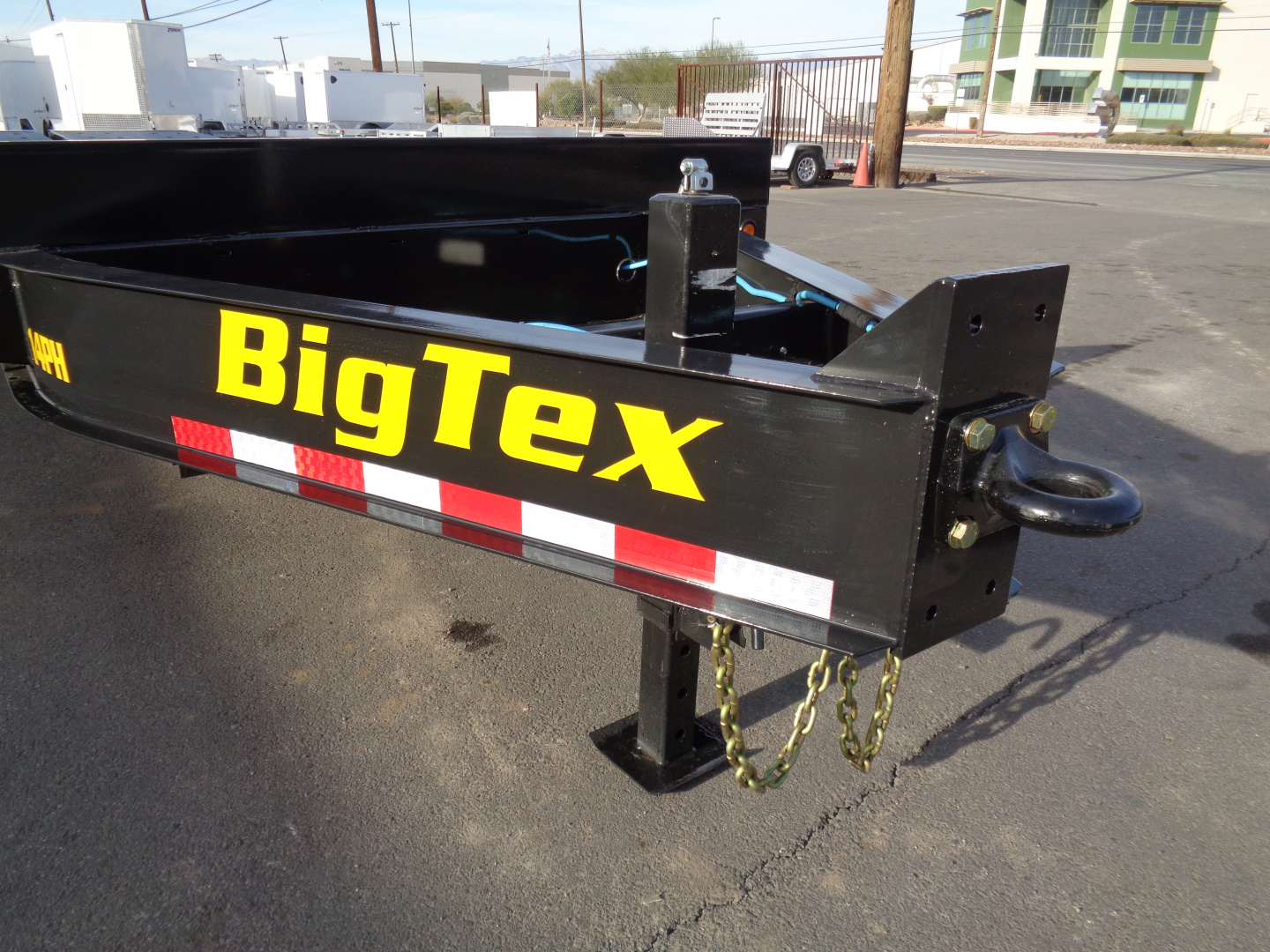 New 2026 Big Tex Trailers * 14PH-20+5MR * 25ft Single Wheel Tandem Axle Pintle Flatbed Trailer w/ Mega Ramps