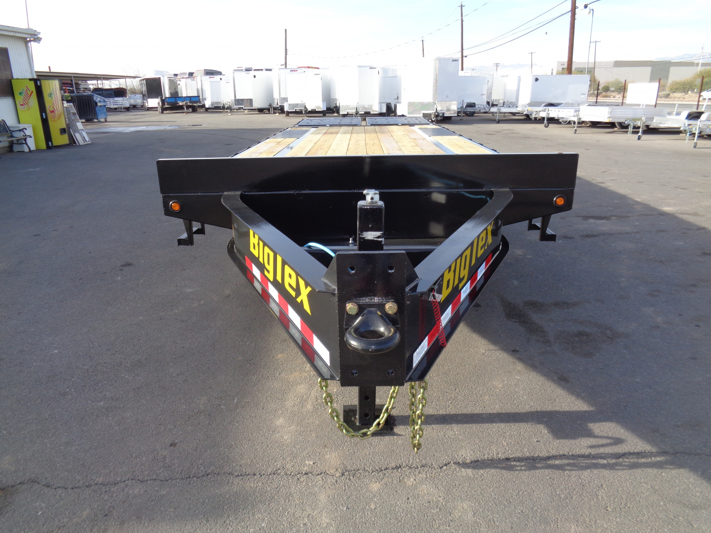 New 2026 Big Tex Trailers * 14PH-20+5MR * 25ft Single Wheel Tandem Axle Pintle Flatbed Trailer w/ Mega Ramps