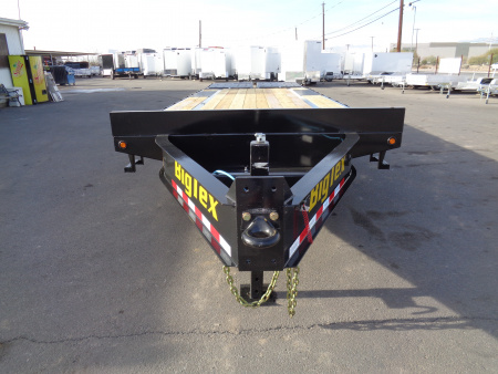 New 2026 Big Tex Trailers * 14PH-20+5MR * 25ft Single Wheel Tandem Axle Pintle Flatbed Trailer w/ Mega Ramps