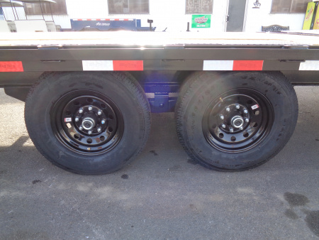 New 2026 Big Tex Trailers * 14PH-20+5MR * 25ft Single Wheel Tandem Axle Pintle Flatbed Trailer w/ Mega Ramps