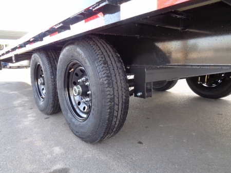 New 2026 Big Tex Trailers * 14PH-20+5MR * 25ft Single Wheel Tandem Axle Pintle Flatbed Trailer w/ Mega Ramps
