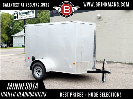 New American Hauler 5x8 Enclosed Cargo Trailer -- Single Swing Door!