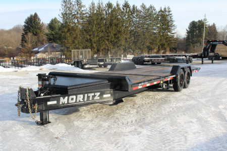 Used 2025 Moritz 7' x 16' + 4' Low Pro - Gravity Tilt - Tilt Trailer - 22900# GVW