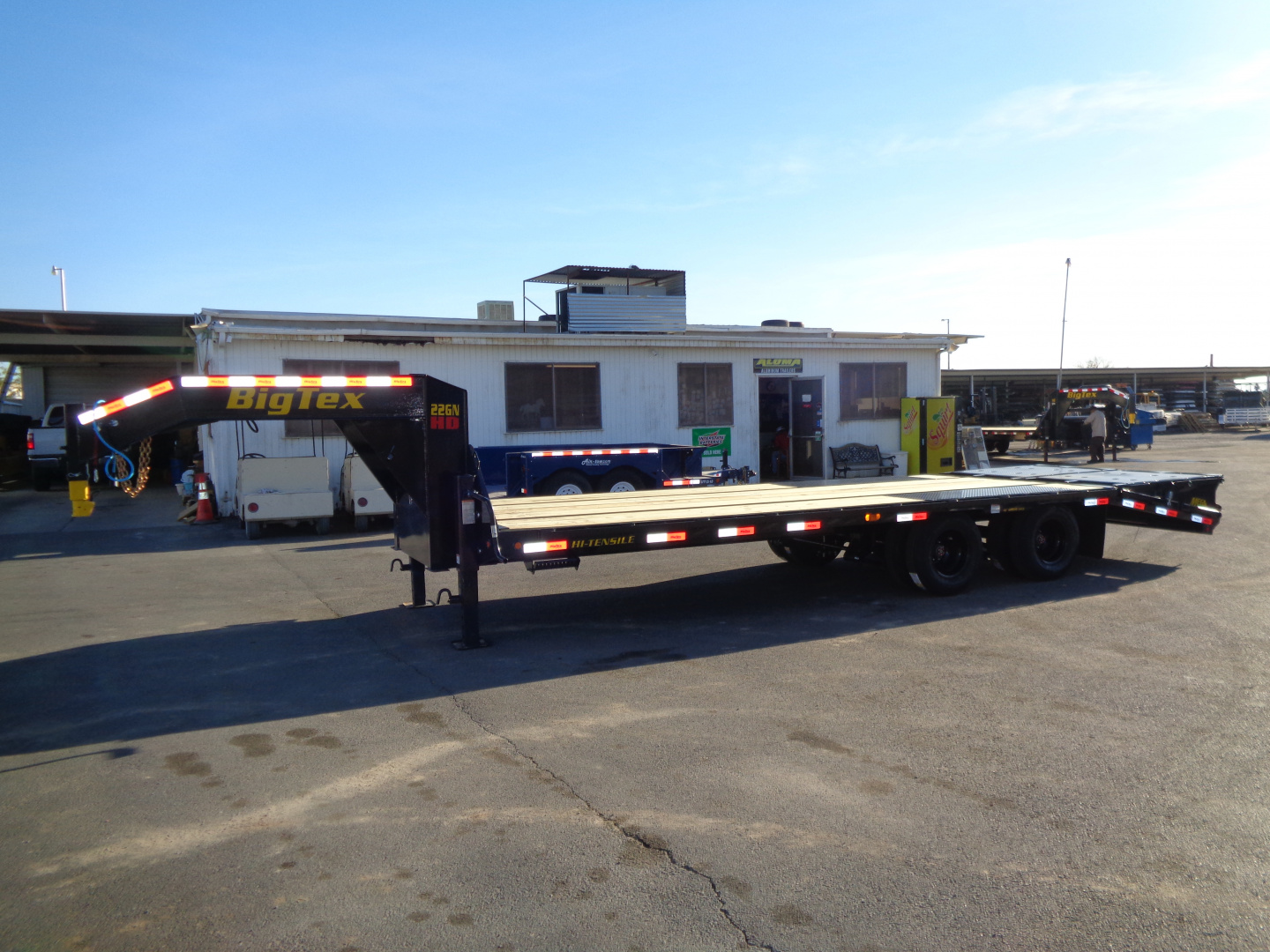 New 2026 Big Tex Trailer * 22GN-25D5A * 25ft Tandem Dual Wheel Gooseneck Trailer W/ Mega Ramps