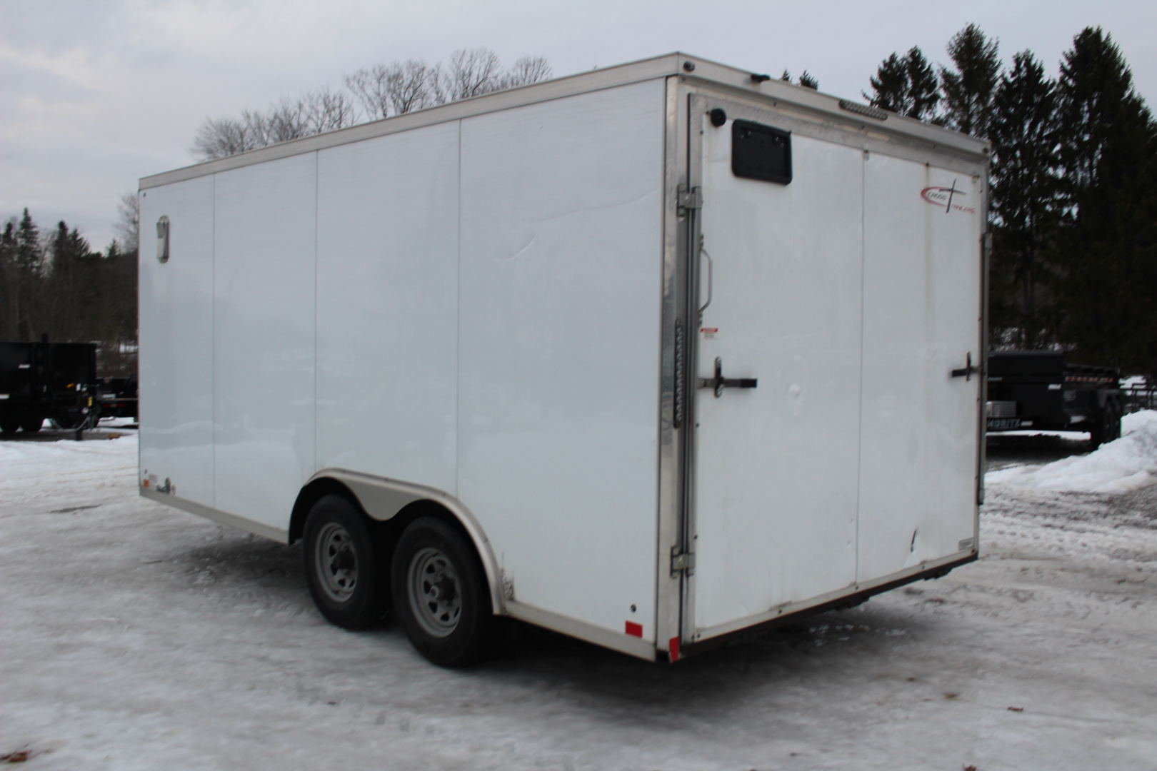 Used 2021 Cross Trailers 8' x 16' ALPHA Cargo / Enclosed Trailer - REAR RAMP DOOR - 9990# GVW