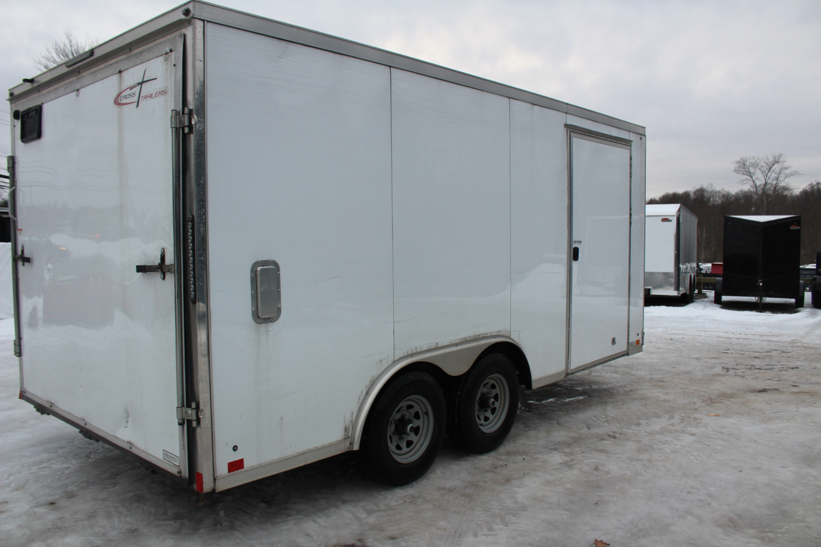 Used 2021 Cross Trailers 8' x 16' ALPHA Cargo / Enclosed Trailer - REAR RAMP DOOR - 9990# GVW