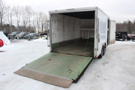 Used 2021 Cross Trailers 8' x 16' ALPHA Cargo / Enclosed Trailer - REAR RAMP DOOR - 9990# GVW