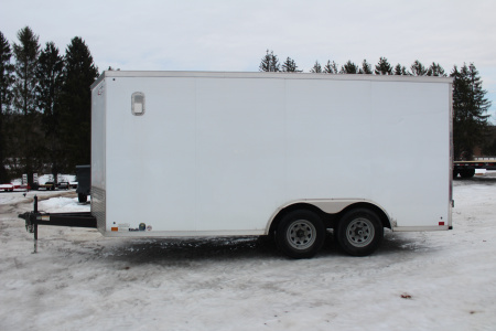 Used 2021 Cross Trailers 8' x 16' ALPHA Cargo / Enclosed Trailer - REAR RAMP DOOR - 9990# GVW