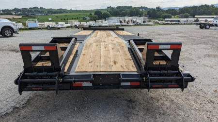 New 2026 CAM 20+5 HD "BEAST" Deckover Tagalong w/ Air Brakes & Wood Filled Bi-Directional SPRING Assist Ramps