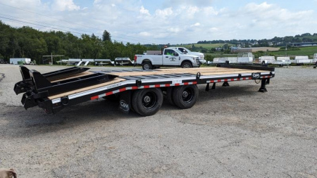 New 2026 CAM 20+5 HD "BEAST" Deckover Tagalong w/ Air Brakes & Wood Filled Bi-Directional SPRING Assist Ramps