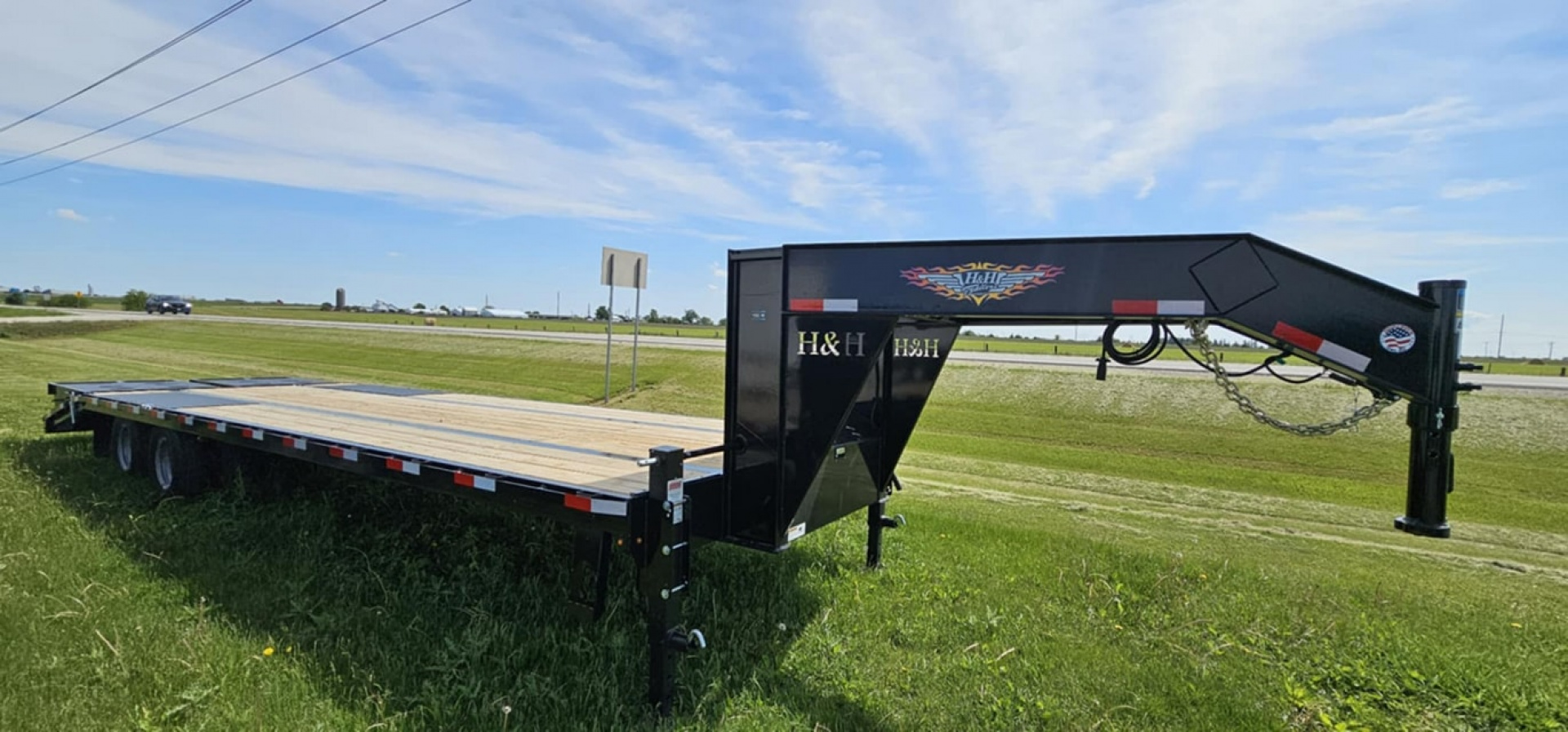 New 2025 H&H Trailers 102 x 30 25+5 22.5k Gooseneck Deckover Equipment Trailer