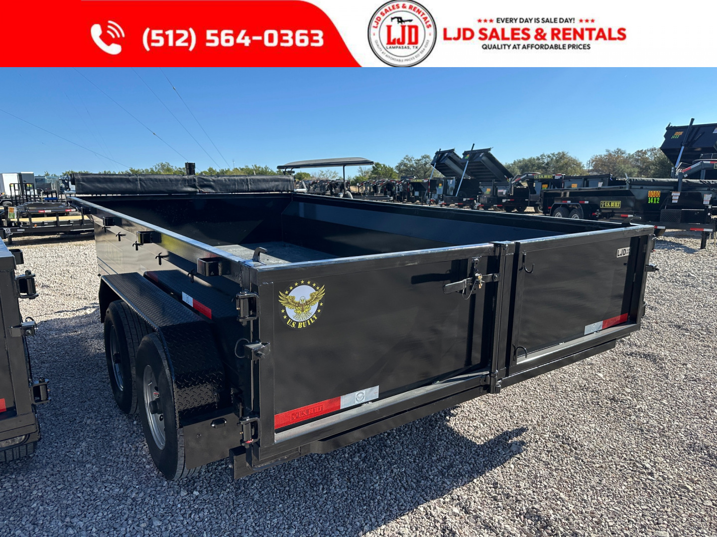 New 2026 - US Built - 7' X 14' 2' - Dump Trailer