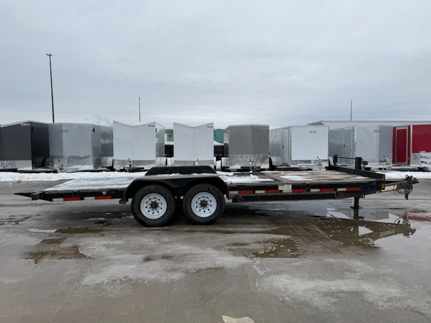 Used 2013 Diamond C 7X16+6 Tilt Trailer EQUIPMENT TRAILER 14K