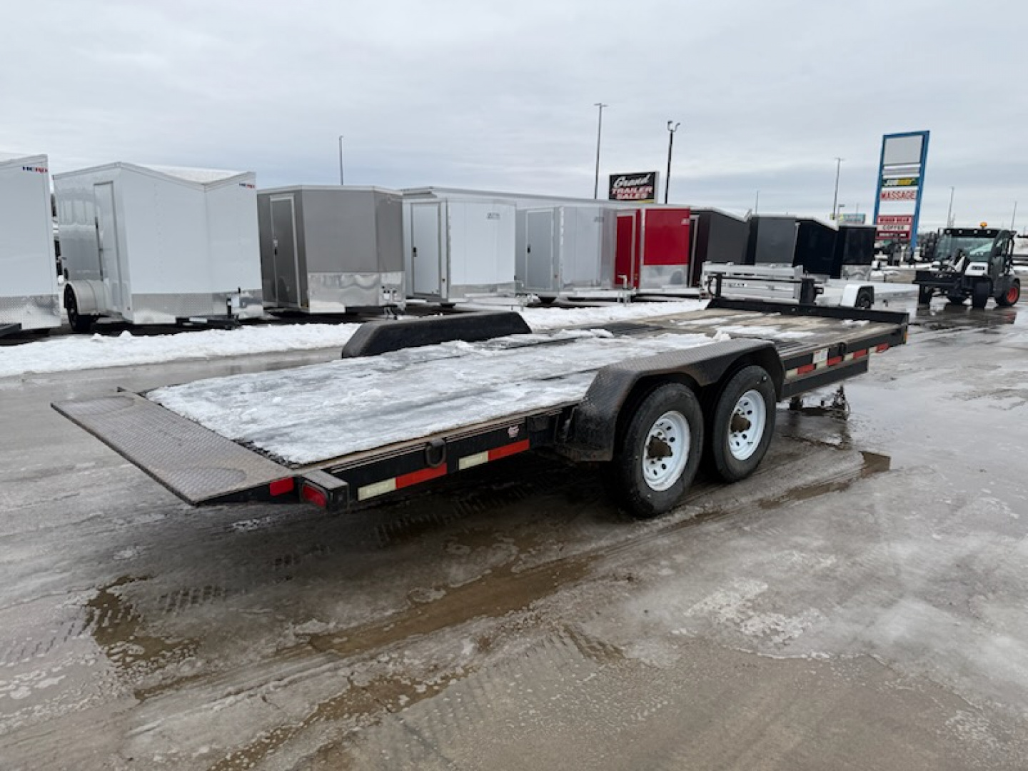 Used 2013 Diamond C 7X16+6 Tilt Trailer EQUIPMENT TRAILER 14K