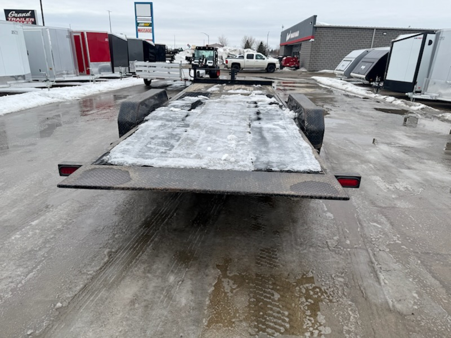 Used 2013 Diamond C 7X16+6 Tilt Trailer EQUIPMENT TRAILER 14K