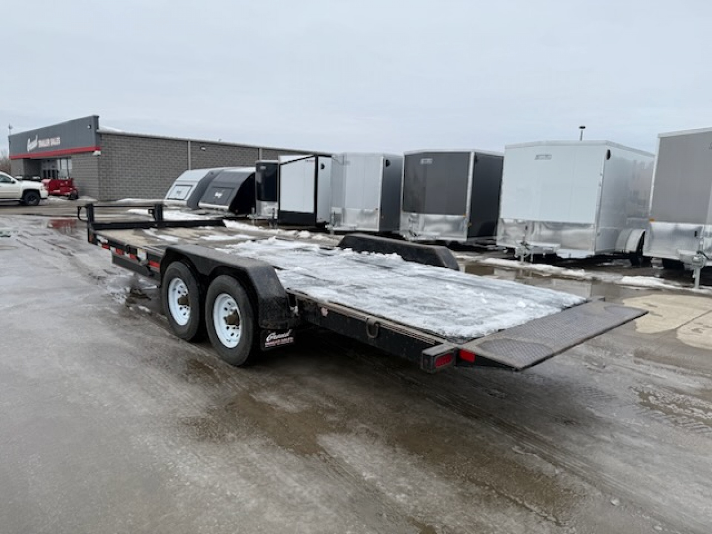 Used 2013 Diamond C 7X16+6 Tilt Trailer EQUIPMENT TRAILER 14K