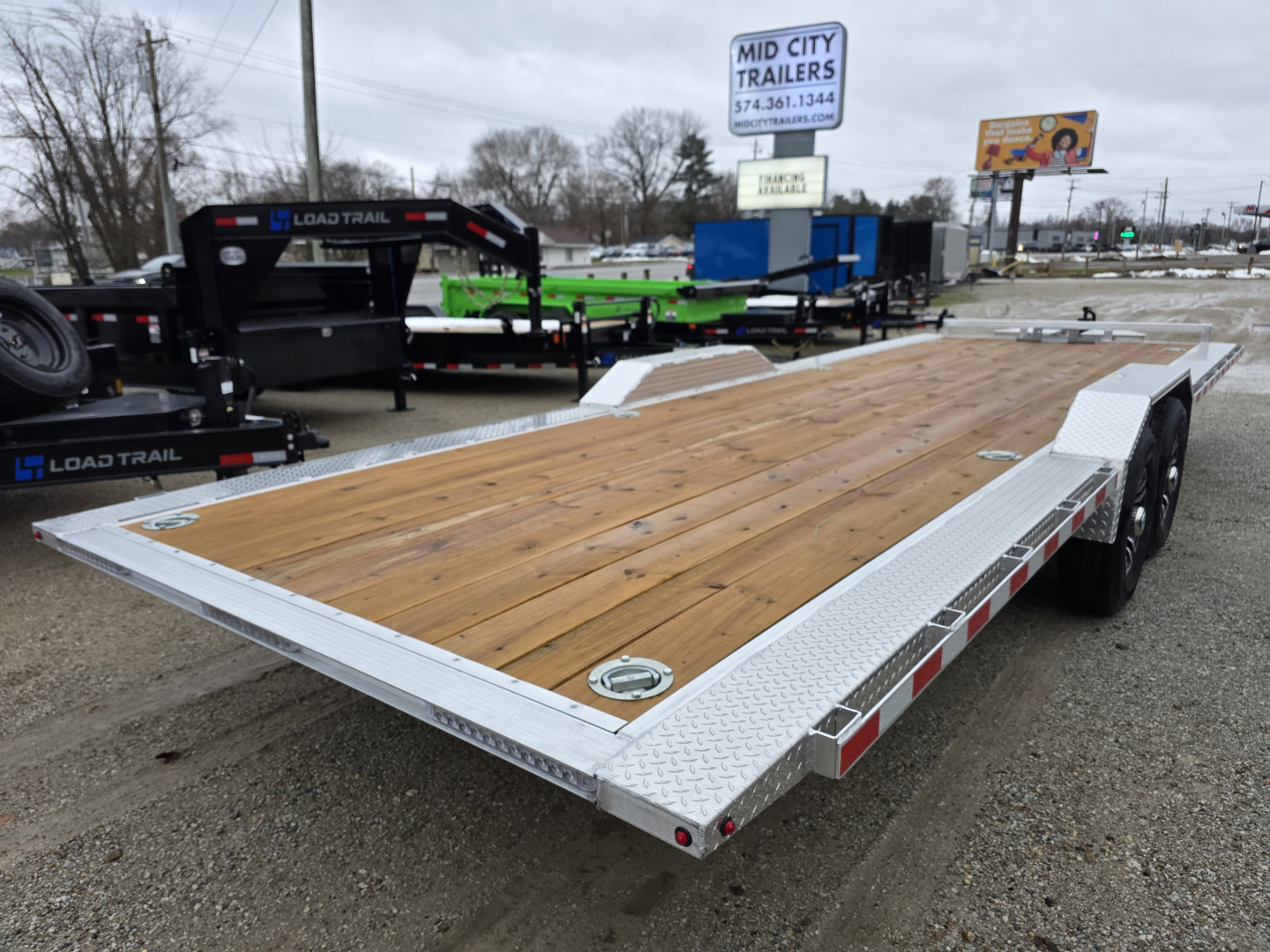 New 2026 H&H Trailers 102X24 ALUMINUM 14K FULL TILT CAR HAULER SXS UTV H AND H 102 X 24 Car Hauler