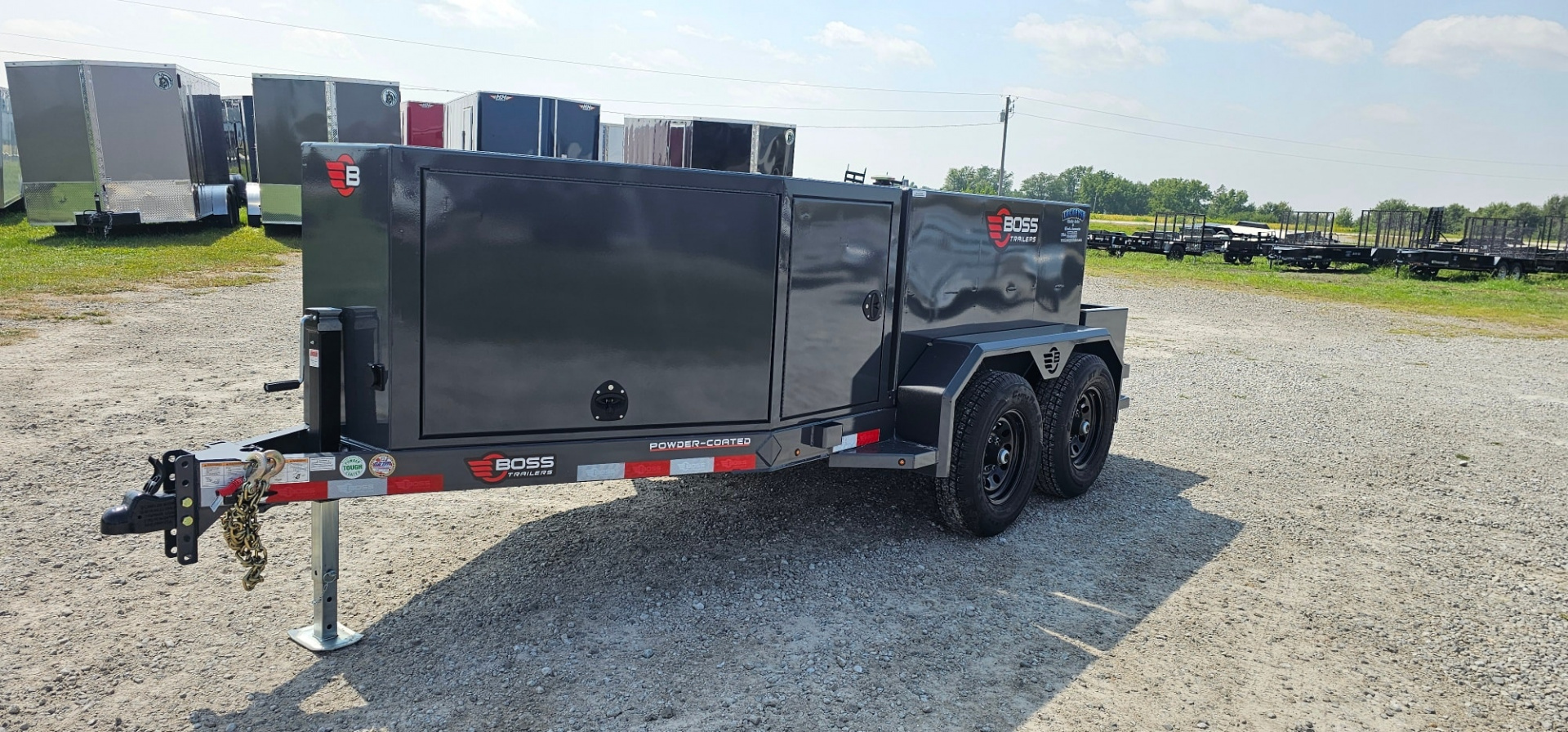 2026 BOSS 590 Gal Square Tank Fuel Trailer