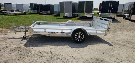 New 2026 H&H Trailers 78x12 Aluminum Low Side Utility Trailer