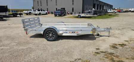 New 2026 H&H Trailers 78x12 Aluminum Low Side Utility Trailer