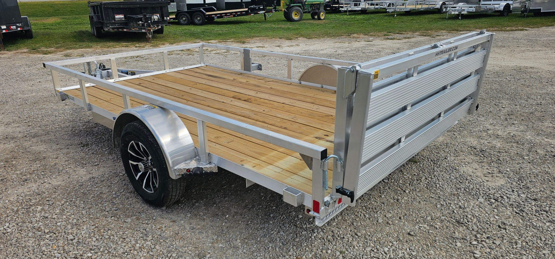 New 2026 H&H TRAILERS 82x12 Aluminum Rail Side Utility Trailer