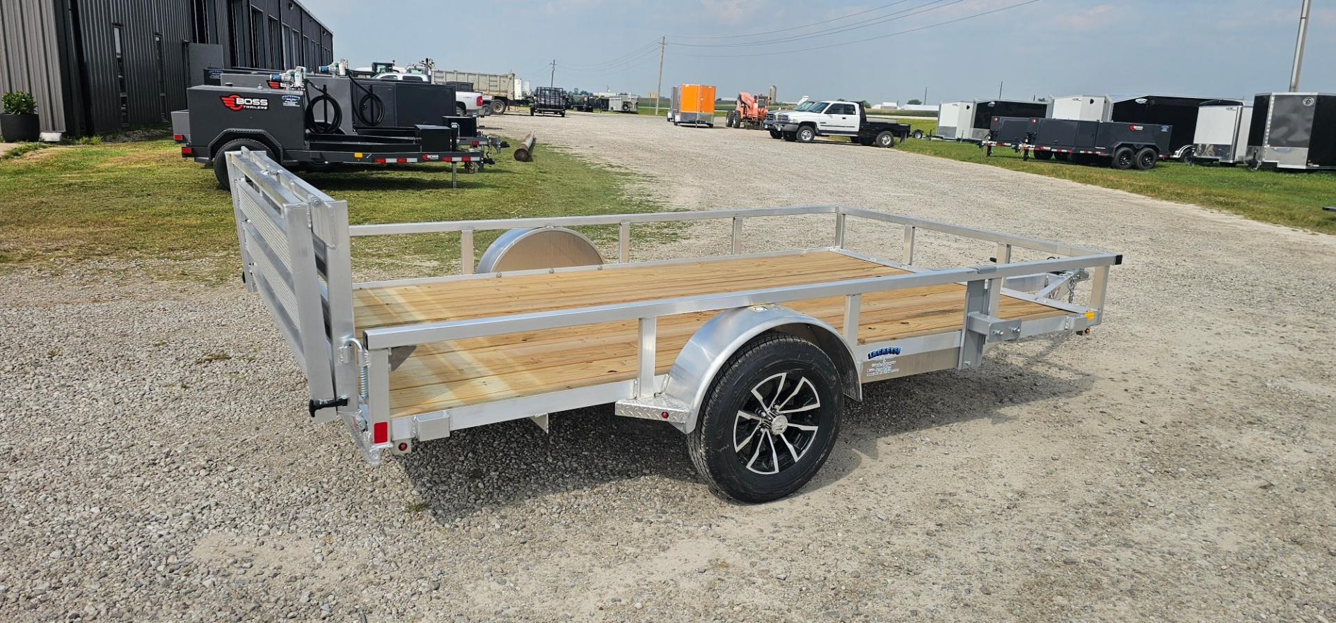 New 2026 H&H TRAILERS 82x12 Aluminum Rail Side Utility Trailer