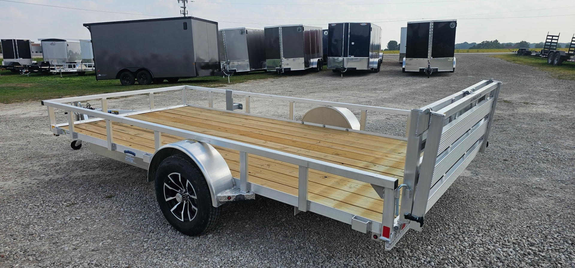 New 2026 H&H TRAILERS 82x14 Aluminum Rail Side Utility Trailer