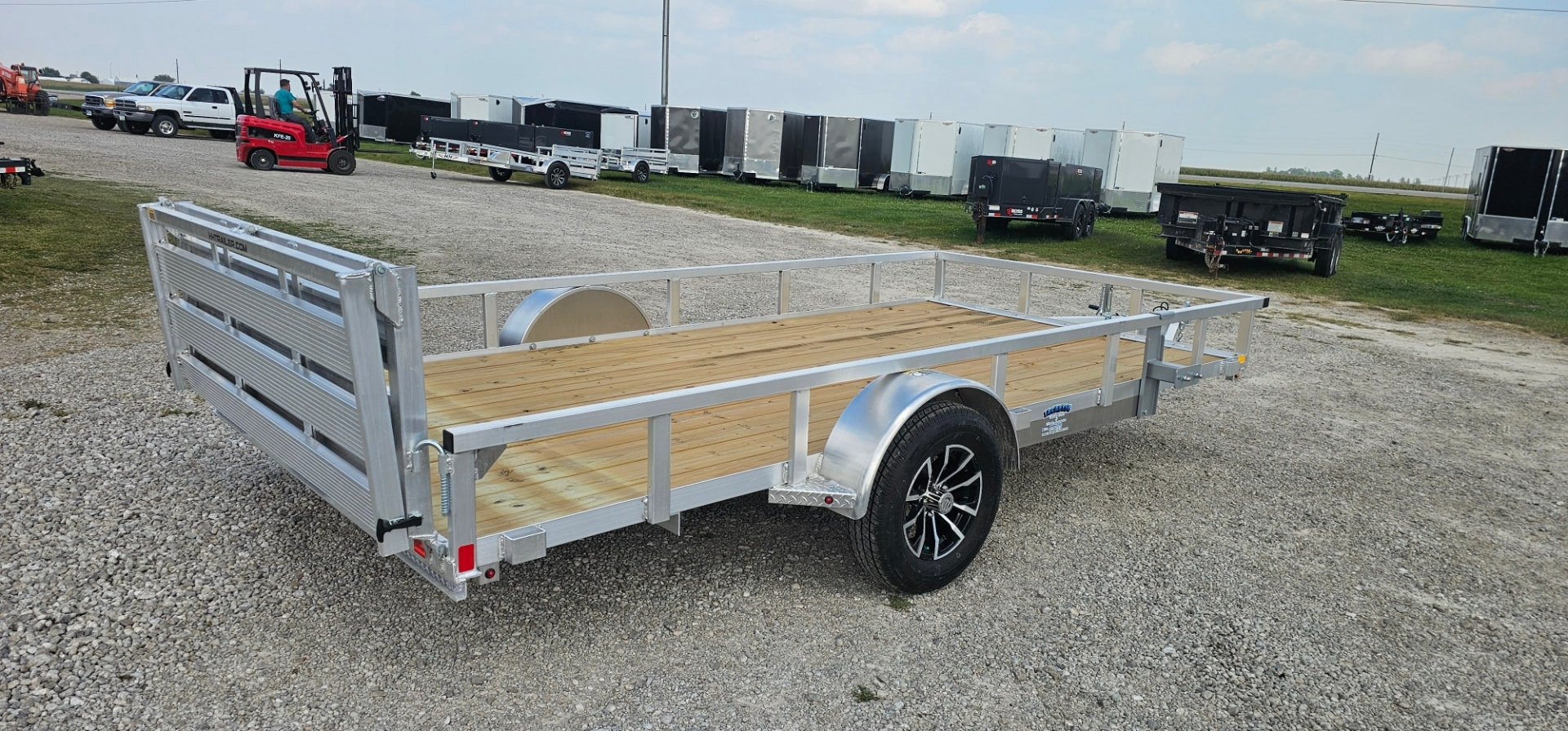 New 2026 H&H TRAILERS 82x14 Aluminum Rail Side Utility Trailer