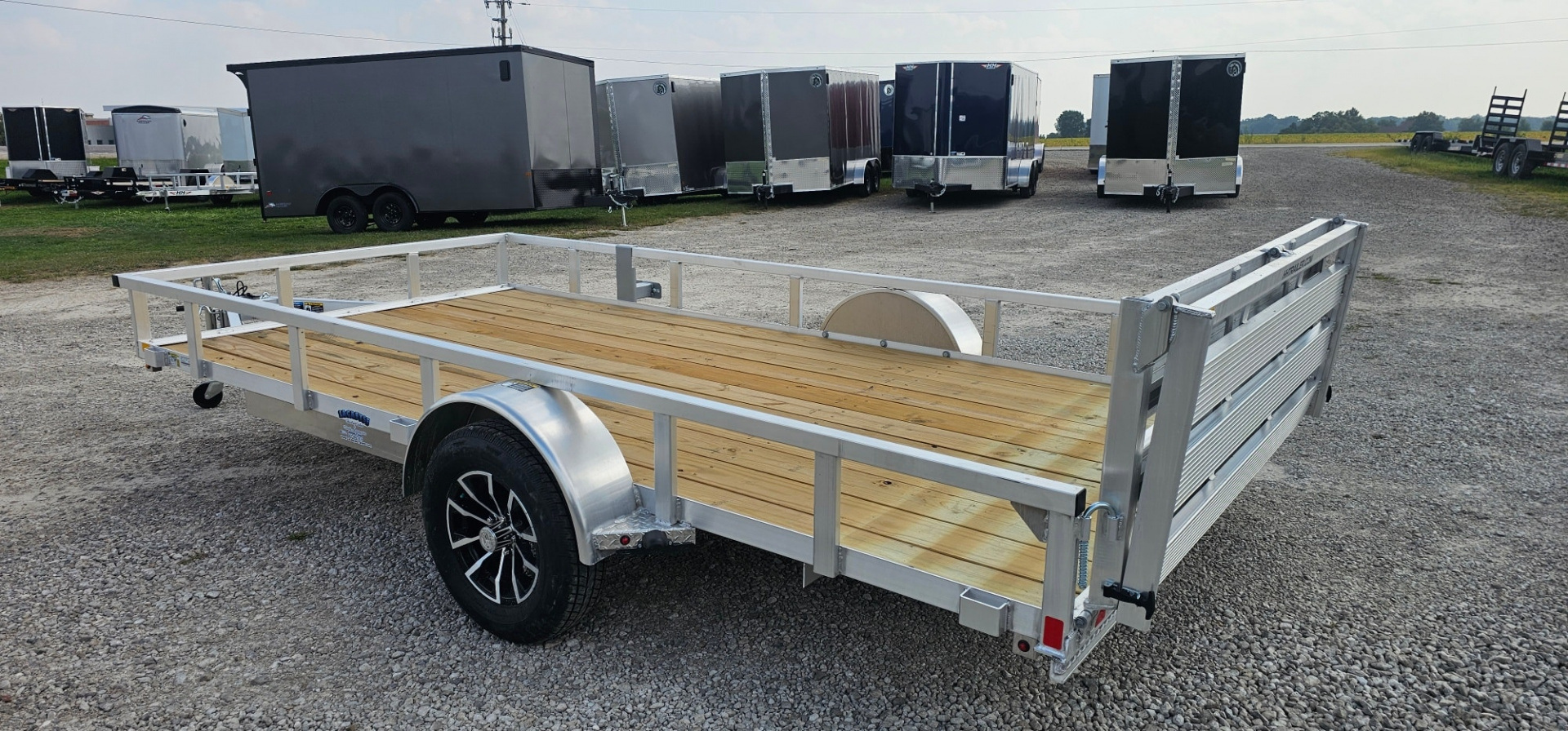 New 2026 H&H TRAILERS 82x14 Aluminum Rail Side Utility Trailer