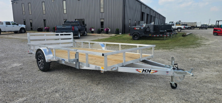 New 2026 H&H TRAILERS 82x14 Aluminum Rail Side Utility Trailer