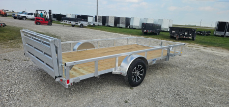 New 2026 H&H TRAILERS 82x14 Aluminum Rail Side Utility Trailer