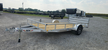 New 2026 H&H TRAILERS 82x14 Aluminum Rail Side Utility Trailer