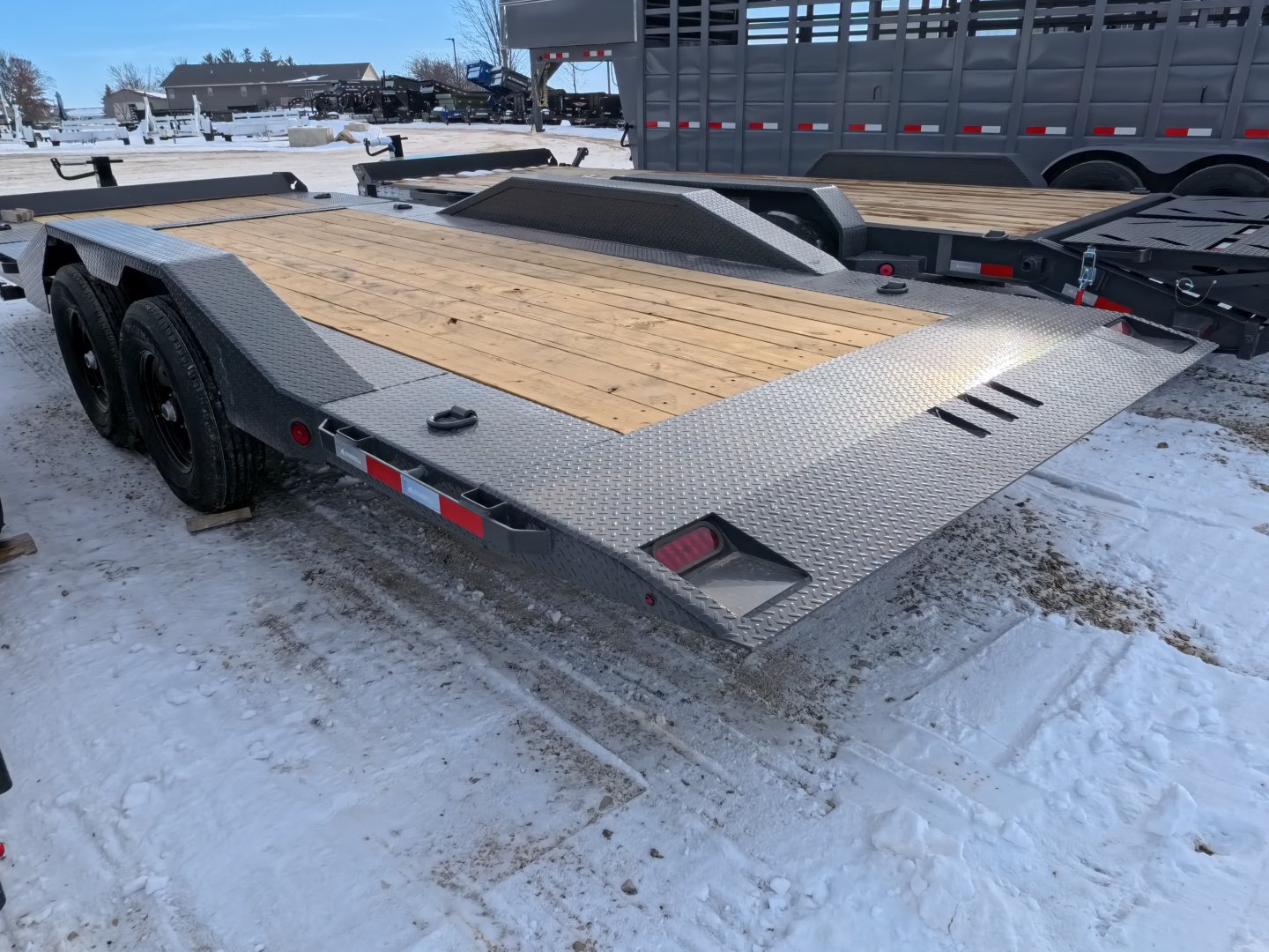 New 2026 Iron Bull 102 x 20 (16 + 4 ) TWB Tilt Bed with 14,000 lb. GVWR - Gray