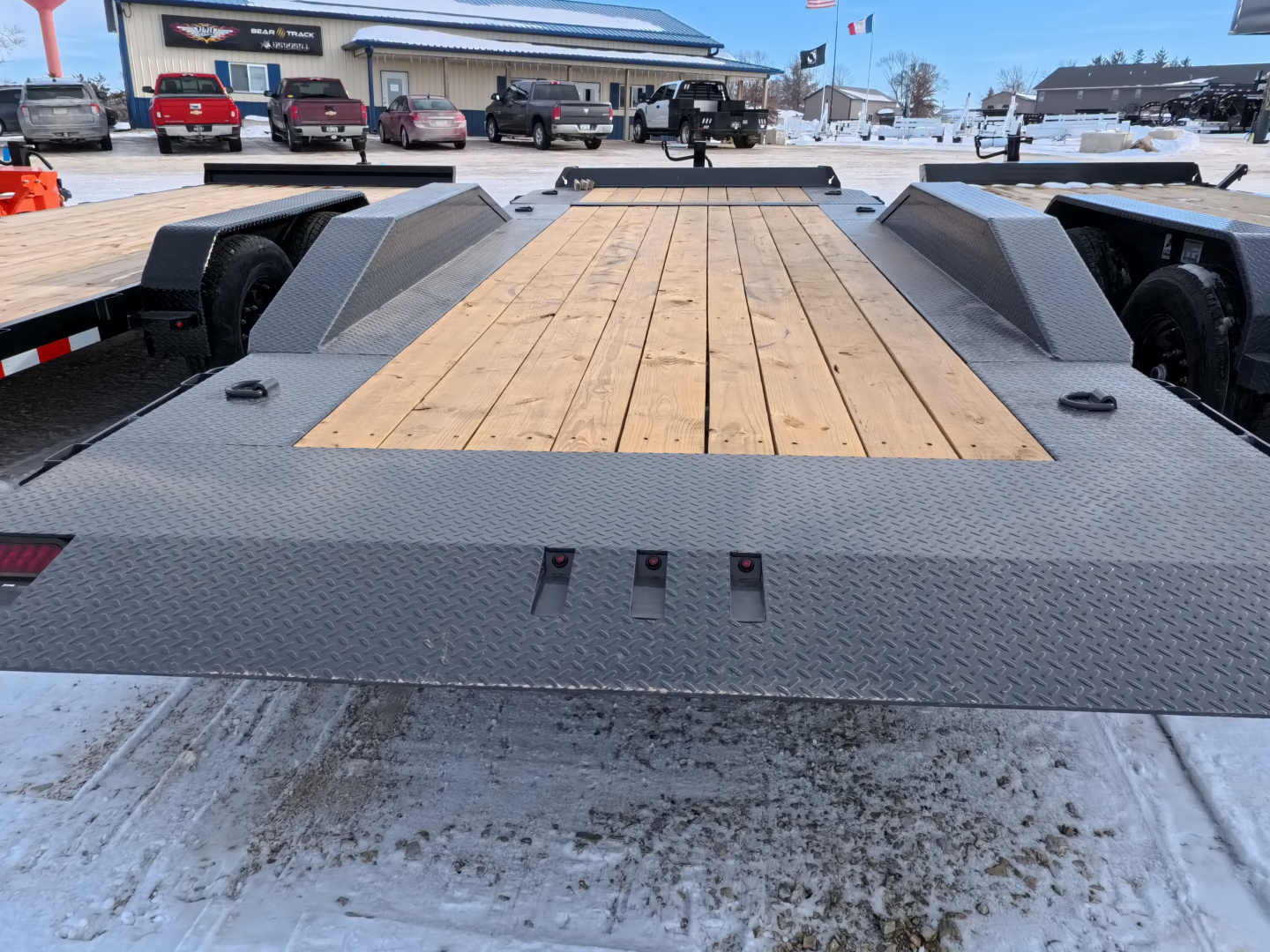 New 2026 Iron Bull 102 x 20 (16 + 4 ) TWB Tilt Bed with 14,000 lb. GVWR - Gray