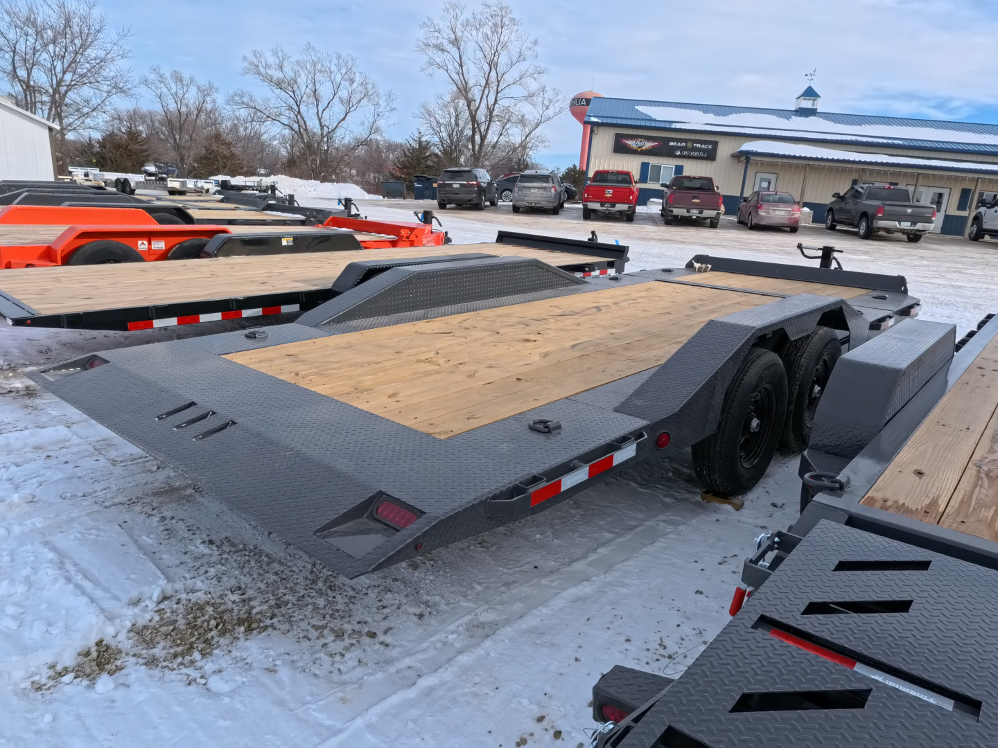 New 2026 Iron Bull 102 x 20 (16 + 4 ) TWB Tilt Bed with 14,000 lb. GVWR - Gray