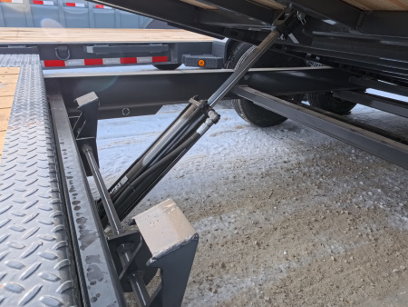 New 2026 Iron Bull 102 x 20 (16 + 4 ) TWB Tilt Bed with 14,000 lb. GVWR - Gray