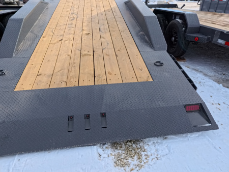 New 2026 Iron Bull 102 x 20 (16 + 4 ) TWB Tilt Bed with 14,000 lb. GVWR - Gray