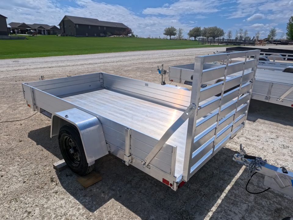 New 2027 Aluma 63 x 10 ESA Utility with Solid Sides, Straight Gate ...